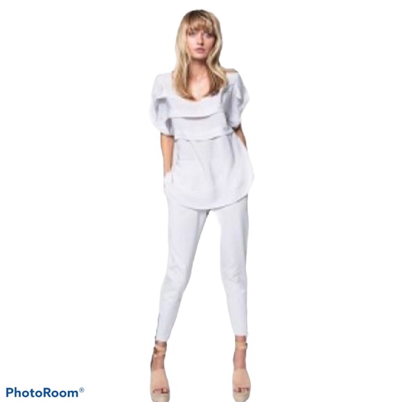 Mela Purdie Silky Soft Grey Short Sleeve Blouse - Picture 9 of 9